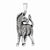 Sterling Silver Antiqued Zebra Pendant, Pendants for Necklace