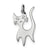 Sterling Silver Cat Charm hide-image