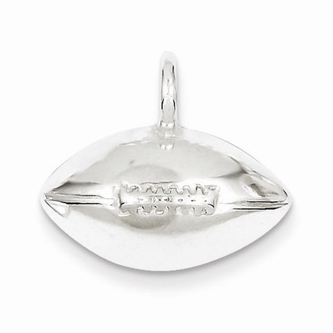 Sterling Silver Football Pendant, Pendants for Necklace