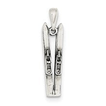 Sterling Silver Antiqued Ski's Charm hide-image