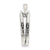 Sterling Silver Antiqued Ski's Charm hide-image