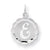 Sterling Silver Brocaded Initial E Charm hide-image