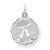Sterling Silver Brocaded Initial K Charm hide-image