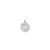 Brocaded Initial K Charm in Sterling Silver