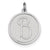 Sterling Silver Brocaded Initial B Charm hide-image