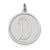 Sterling Silver Brocaded Initial D Charm hide-image