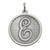 Sterling Silver Brocaded Initial E Charm hide-image