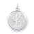 Sterling Silver Brocaded Initial L Charm hide-image