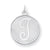 Sterling Silver Brocaded Initial T Charm hide-image
