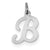 Sterling Silver Stamped Initial B Charm hide-image