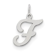 Sterling Silver Stamped Initial F Charm hide-image