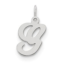 Sterling Silver Stamped Initial G Charm hide-image