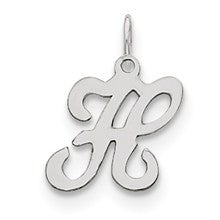 Sterling Silver Stamped Initial H Charm hide-image