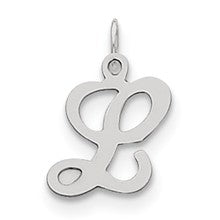 Sterling Silver Stamped Initial L Charm hide-image