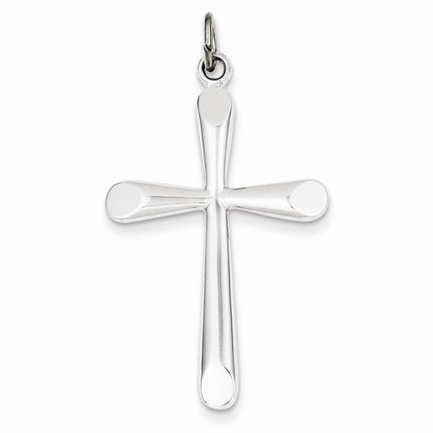 Sterling Silver Polished Cross Pendant, Pretty Pendants for Necklace