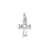 CZ Latin Cross Charm in Sterling Silver