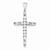 Sterling Silver CZ Cross Pendant, Charm