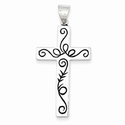 Sterling Silver Latin Cross pendant, Pretty Pendants for Necklace