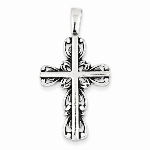 Sterling Silver Antiqued Cross Pendant, Gorgeous Pendants for Necklace