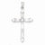 Sterling Silver CZ Cross Pendant, Lovely Pendants for Necklace