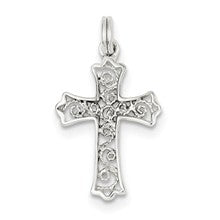 Sterling Silver Filigree Cross Charm hide-image