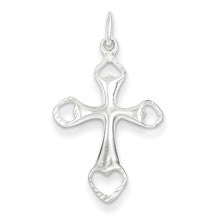 Sterling Silver Polished Cross Charm hide-image