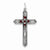 Sterling Silver January Birthstone Cross Pendant, Pendants for Necklace