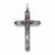 Sterling Silver February Birthstone Cross Pendant, Pendants for Necklace
