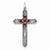 Sterling Silver July Birthstone Cross Pendant, Pendants for Necklace