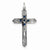 Sterling Silver December Birthstone Cross Pendant, Pendants for Necklace