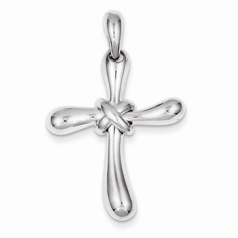 Sterling Silver Freeform Cross Pendant, Exquisite Pendants for Necklace
