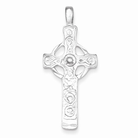Sterling Silver Celtic Cross Pendant, Fine Pendants for Necklace