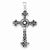 Sterling Silver Antiqued Cross Pendant, Pendants for Necklace
