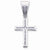 Sterling Silver CZ Cross Pendant, Stylish Pendants for Necklace