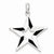 Sterling Silver Enamel & Mother of Pearl Star Pendant, Pendants for Necklace