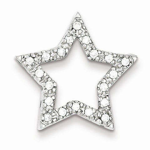 Sterling Silver CZ Star pendant, Adorable Pendants for Necklace