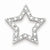 Sterling Silver CZ Star pendant, Adorable Pendants for Necklace