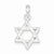 Sterling Silver Textured Star of David Pendant, Pendants for Necklace