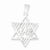Sterling Silver Star of David & Shin Pendant, Pendants for Necklace