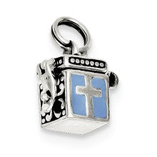 Sterling Silver Enameled Prayer Box Charm hide-image