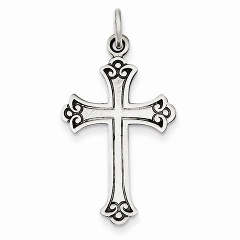Sterling Silver Antiqued Cross Pendant, Appealing Pendants for Necklace