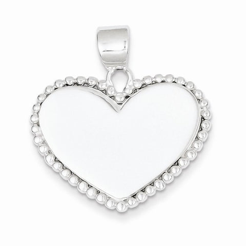 Sterling Silver Heart Pendant, Delightful Pendants for Necklace