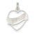 Heart Charm in Sterling Silver