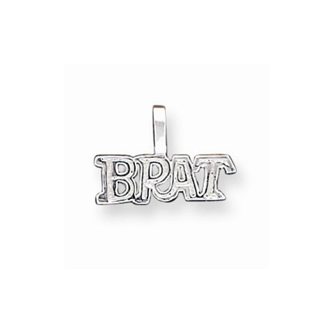 Sterling Silver Brat Pendant, Pendants for Necklace