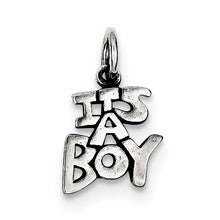 Sterling Silver Antique It's A Boy Charm hide-image