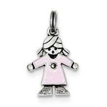 Sterling Silver Girl Charm hide-image
