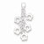 Sterling Silver Dangling Flowers Pendant, Pendants for Necklace