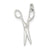 Scissors Charm in Sterling Silver