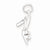 Sterling Silver High Heel Pendant, Pendants for Necklace
