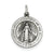 Antiqued Miraculous Medal, Charm in Sterling Silver